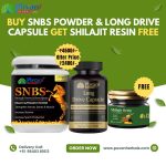 Mens Pack-SNBS(Strength Nerves&Boost Sperm Powder & Long Drive capsules-Free Shilajit Resin