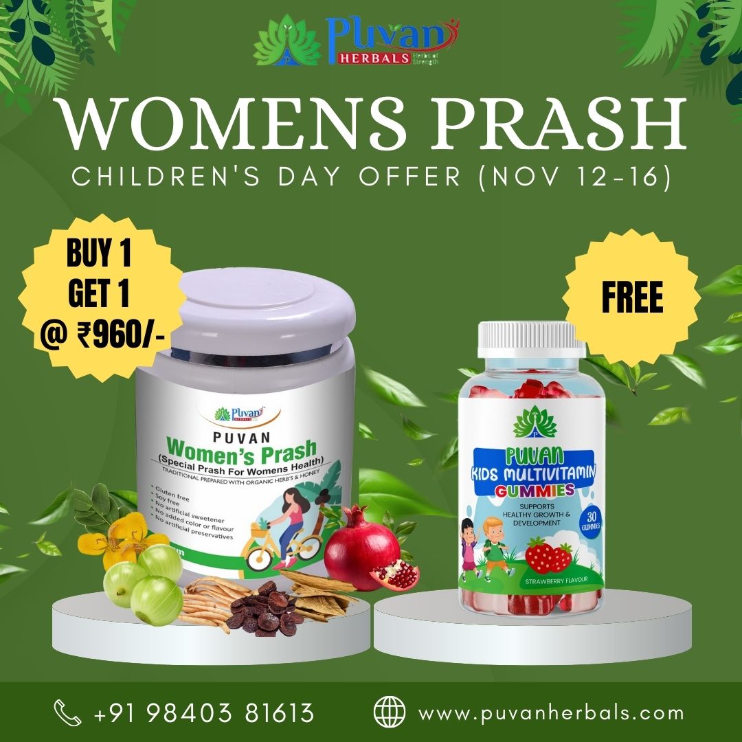 Puvan Womens Prash-500Grams-Buy 1 Get 1-Free kids multivatmin gummies