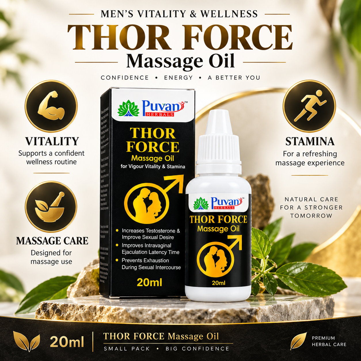 Thor Force Massage Oil – Vitality & Stamina 20ml-Buy 1 Get 1 - Image 4