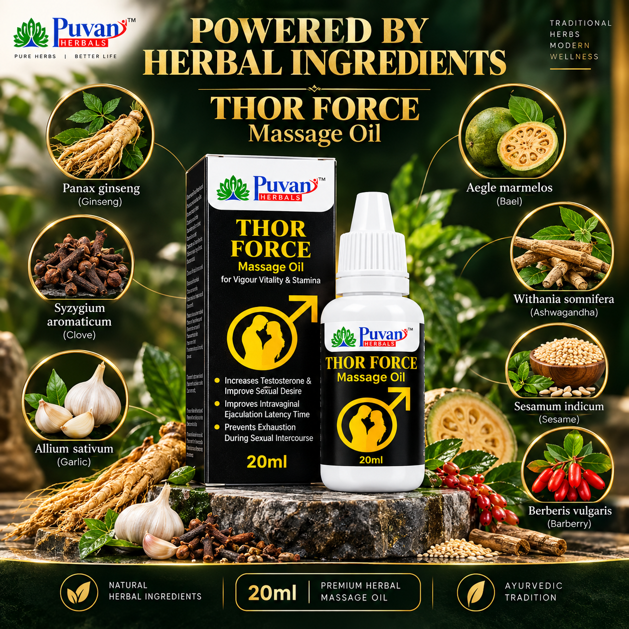 Thor Force Massage Oil – Vitality & Stamina 20ml-Buy 1 Get 1 - Image 5