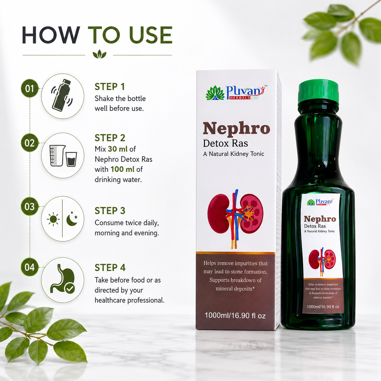 Nephro detox ras for kidney health 1000ml-Buy 1 Get 1 - Image 3