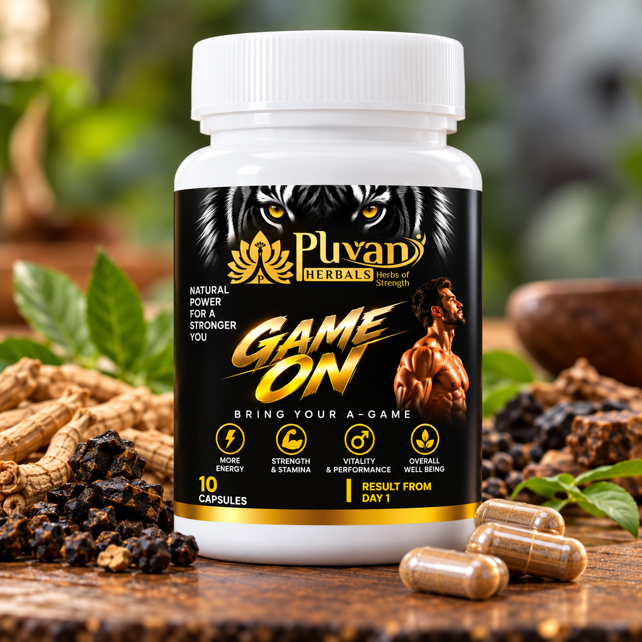 Puvan Herbals Game on capsules-Free thor force oil