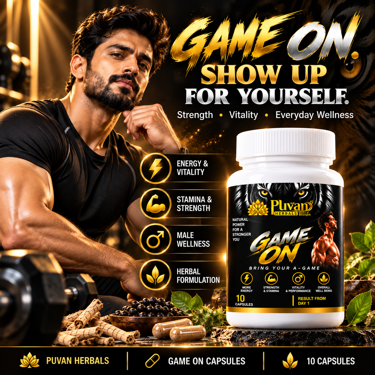 Puvan Herbals Game on capsules-Free thor force oil - Image 2