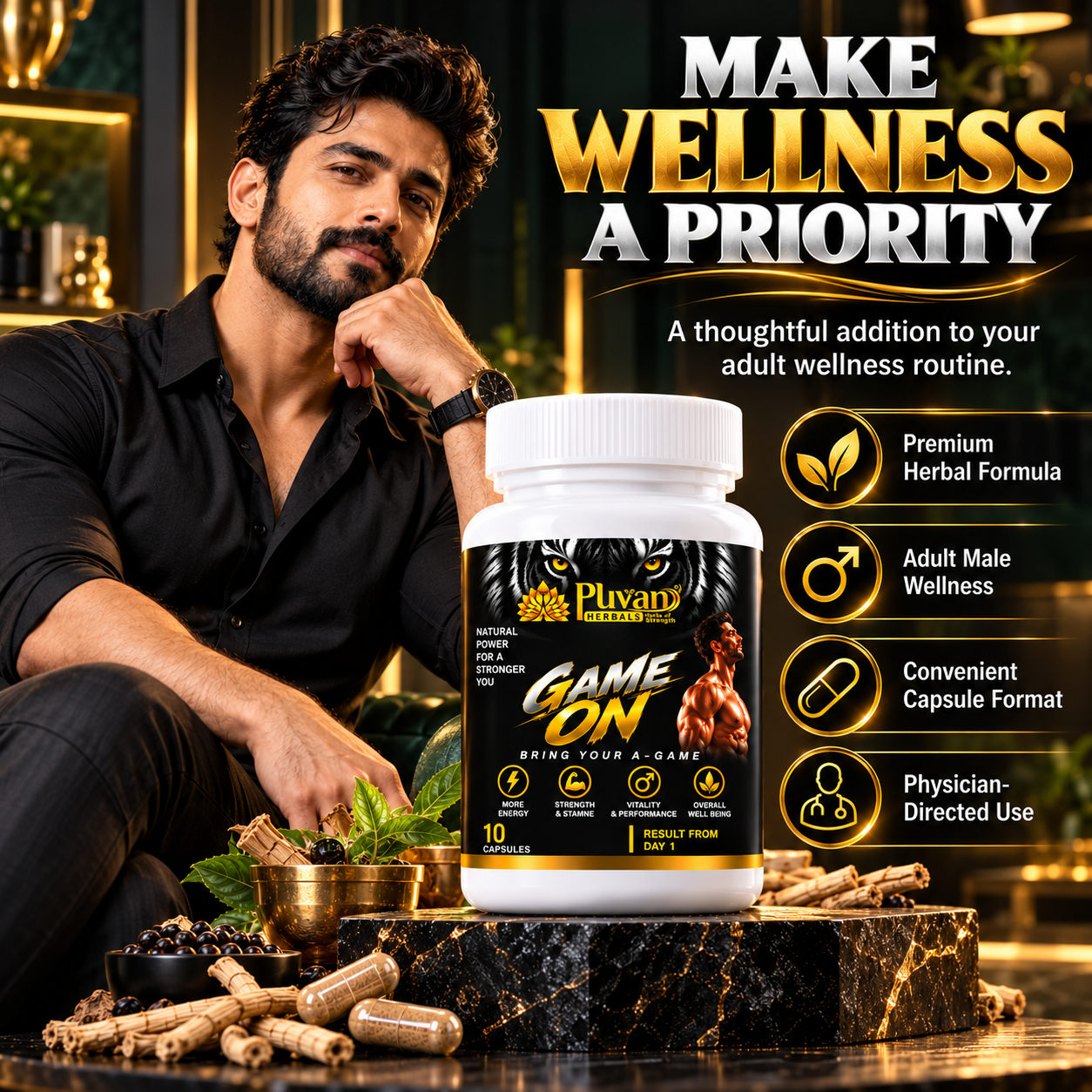 Puvan Herbals Game on capsules-Free thor force oil - Image 4
